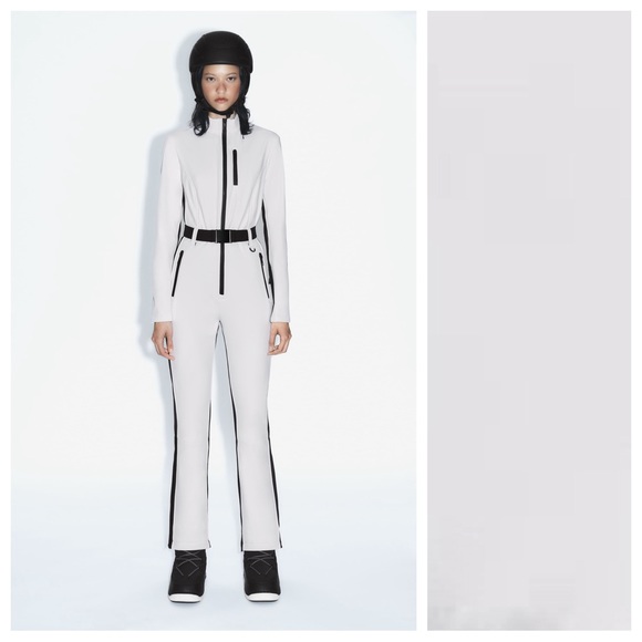 Zara Jackets & Blazers - NWT. Zara White Windproof and Waterproof Recco® Technology Jumpsuit. Size S, M.